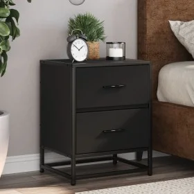 Mesita de noche madera ingeniería negro 40x31x50 cm de , Mesitas de noche - Ref: Foro24-848674, Precio: 59,31 €, Descuento: %