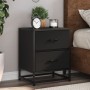 Mesita de noche madera ingeniería negro 40x31x50 cm by , Nightstands - Ref: Foro24-848674, Price: 60,26 €, Discount: %