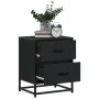 Mesita de noche madera ingeniería negro 40x31x50 cm de , Mesitas de noche - Ref: Foro24-848674, Precio: 59,31 €, Descuento: %