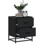 Mesita de noche madera ingeniería negro 40x31x50 cm by , Nightstands - Ref: Foro24-848674, Price: 60,26 €, Discount: %