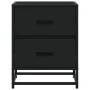 Mesita de noche madera ingeniería negro 40x31x50 cm de , Mesitas de noche - Ref: Foro24-848674, Precio: 59,31 €, Descuento: %