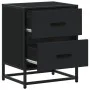 Mesita de noche madera ingeniería negro 40x31x50 cm de , Mesitas de noche - Ref: Foro24-848674, Precio: 59,31 €, Descuento: %