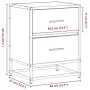 Mesita de noche madera ingeniería negro 40x31x50 cm de , Mesitas de noche - Ref: Foro24-848674, Precio: 59,31 €, Descuento: %