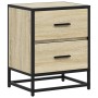 Mesita de noche madera de ingeniería roble Sonoma 40x31x50 cm by , Nightstands - Ref: Foro24-848676, Price: 45,92 €, Discount: %