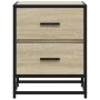 Mesita de noche madera de ingeniería roble Sonoma 40x31x50 cm by , Nightstands - Ref: Foro24-848676, Price: 45,92 €, Discount: %