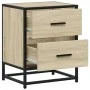 Mesita de noche madera de ingeniería roble Sonoma 40x31x50 cm de , Mesitas de noche - Ref: Foro24-848676, Precio: 45,33 €, De...