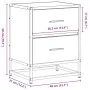 Mesita de noche madera de ingeniería roble Sonoma 40x31x50 cm de , Mesitas de noche - Ref: Foro24-848676, Precio: 45,33 €, De...
