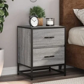 Zwei Nachttische aus Sonoma-Grau mit den Maßen 40x31x50 cm aus Holzwerkstoff. von , Nachttische - Ref: Foro24-848681, Preis: ...