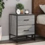 Mesitas noche 2 uds madera ingeniería gris Sonoma 40x31x50 cm by , Nightstands - Ref: Foro24-848681, Price: 85,96 €, Discount: %