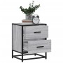 Zwei Nachttische aus Sonoma-Grau mit den Maßen 40x31x50 cm aus Holzwerkstoff. von , Nachttische - Ref: Foro24-848681, Preis: ...
