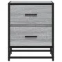 Mesitas noche 2 uds madera ingeniería gris Sonoma 40x31x50 cm by , Nightstands - Ref: Foro24-848681, Price: 85,96 €, Discount: %