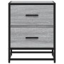 Mesitas noche 2 uds madera ingeniería gris Sonoma 40x31x50 cm by , Nightstands - Ref: Foro24-848681, Price: 87,12 €, Discount: %