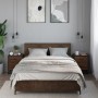 Mesitas noche 2 uds madera ingeniería marrón roble 40x31x50 cm by , Nightstands - Ref: Foro24-848683, Price: 89,79 €, Discoun...