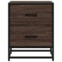 Mesitas noche 2 uds madera ingeniería marrón roble 40x31x50 cm by , Nightstands - Ref: Foro24-848683, Price: 89,79 €, Discoun...
