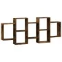 Estantería de pared madera ingeniería roble ahumado 159x18x65cm by , Shelves and shelves - Ref: Foro24-853213, Price: 63,36 €...