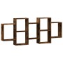 Estantería de pared madera ingeniería roble ahumado 159x18x65cm von , Regale und Regale - Ref: Foro24-853213, Preis: 64,59 €,...