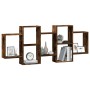 Estantería de pared madera ingeniería roble ahumado 159x18x65cm von , Regale und Regale - Ref: Foro24-853213, Preis: 64,59 €,...