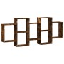 Estantería de pared madera ingeniería roble ahumado 159x18x65cm von , Regale und Regale - Ref: Foro24-853213, Preis: 64,59 €,...