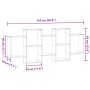 Estantería de pared madera ingeniería roble ahumado 159x18x65cm von , Regale und Regale - Ref: Foro24-853213, Preis: 64,59 €,...