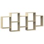 Estante de pared madera ingeniería roble Sonoma 159x18x65 cm von , Regale und Regale - Ref: Foro24-853211, Preis: 62,69 €, Ra...