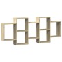 Estante de pared madera ingeniería roble Sonoma 159x18x65 cm von , Regale und Regale - Ref: Foro24-853211, Preis: 62,69 €, Ra...