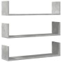 Estantes pared 3 uds madera ingeniería gris hormigón 80x18x18cm von , Regale und Regale - Ref: Foro24-853293, Preis: 28,64 €,...