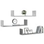 Estantes pared 3 uds madera ingeniería gris hormigón 80x18x18cm von , Regale und Regale - Ref: Foro24-853293, Preis: 28,64 €,...