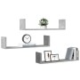 Estantes pared 3 uds madera ingeniería gris hormigón 80x18x18cm von , Regale und Regale - Ref: Foro24-853293, Preis: 28,64 €,...