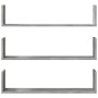 Estantes pared 3 uds madera ingeniería gris hormigón 80x18x18cm von , Regale und Regale - Ref: Foro24-853293, Preis: 28,64 €,...