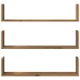Wandregale 3 Stück aus Kunstholz Handwerkskunst 80x18x18 cm von , Regale und Regale - Ref: Foro24-853298, Preis: 38,68 €, Rab...