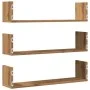 Wandregale 3 Stück aus Kunstholz Handwerkskunst 80x18x18 cm von , Regale und Regale - Ref: Foro24-853298, Preis: 37,96 €, Rab...