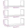 Wandregale 3 Stück aus Kunstholz Handwerkskunst 80x18x18 cm von , Regale und Regale - Ref: Foro24-853298, Preis: 37,96 €, Rab...