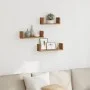 Wandregal 3 Stück aus Eichenholz-Verbundwerkstoff handgefertigt von , Regale und Regale - Ref: Foro24-853316, Preis: 20,07 €,...