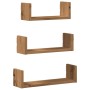 Estante de pared 3 uds madera de ingeniería roble artesanal by , Shelves and shelves - Ref: Foro24-853316, Price: 18,61 €, Di...