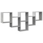 Wandregal aus grauem Beton-Ingenieurholz 159x18x66cm von , Regale und Regale - Ref: Foro24-853302, Preis: 53,88 €, Rabatt: %