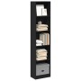 Estantería de madera de ingeniería negra 40x24x176 cm by , Bookcases and shelves - Ref: Foro24-857793, Price: 52,15 €, Discou...