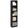 Schwarzes Regal aus Ingenieurholz 40x24x176 cm von , Bücherregale und Regale - Ref: Foro24-857793, Preis: 51,24 €, Rabatt: %