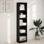 Schwarzes Regal aus Ingenieurholz 40x24x176 cm von , Bücherregale und Regale - Ref: Foro24-857793, Preis: 51,24 €, Rabatt: %