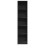 Schwarzes Regal aus Ingenieurholz 40x24x176 cm von , Bücherregale und Regale - Ref: Foro24-857793, Preis: 51,24 €, Rabatt: %