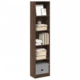 Ingenieurholzregal in Eichenbraun 40x24x176 cm von , Bücherregale und Regale - Ref: Foro24-857798, Preis: 59,81 €, Rabatt: %