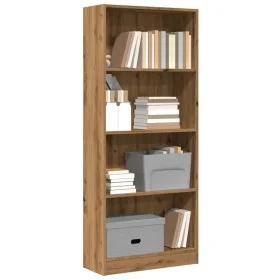 Handgefertigtes Eichenfurnier-Holzregal 60x24x143 cm von , Bücherregale und Regale - Ref: Foro24-857820, Preis: 64,29 €, Raba...
