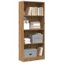 Handgefertigtes Eichenfurnier-Holzregal 60x24x143 cm von , Bücherregale und Regale - Ref: Foro24-857820, Preis: 65,97 €, Raba...