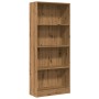 Handgefertigtes Eichenfurnier-Holzregal 60x24x143 cm von , Bücherregale und Regale - Ref: Foro24-857820, Preis: 65,97 €, Raba...