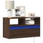 Wand-TV-Möbel mit LED-Lichtern in Eichenbraun 80x31x45 cm von , TV-Möbel - Ref: Foro24-852333, Preis: 65,13 €, Rabatt: %