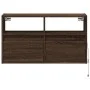 Mueble de TV de pared con luces LED marrón roble 80x31x45 cm de , Muebles TV - Ref: Foro24-852333, Precio: 64,28 €, Descuento: %