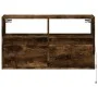 Mueble de TV de pared con luces LED roble ahumado 80x31x45 cm by , TV Furniture - Ref: Foro24-852331, Price: 62,36 €, Discoun...