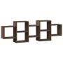 Estantería de pared madera ingeniería marrón roble 129x18x42 cm de , Estantes y estanterías - Ref: Foro24-853224, Precio: 53,...