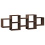 Estantería de pared madera ingeniería marrón roble 129x18x42 cm by , Shelves and shelves - Ref: Foro24-853224, Price: 54,57 €...