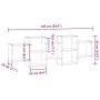 Estantería de pared madera ingeniería marrón roble 129x18x42 cm de , Estantes y estanterías - Ref: Foro24-853224, Precio: 53,...