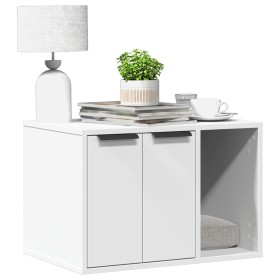 Katzensandkastenmöbel aus weißem Ingenieurholz, 60x40x40 cm. von , Katzenmöbel - Ref: Foro24-857724, Preis: 51,43 €, Rabatt: %